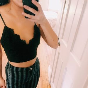 Black Crochet Lace Bralette